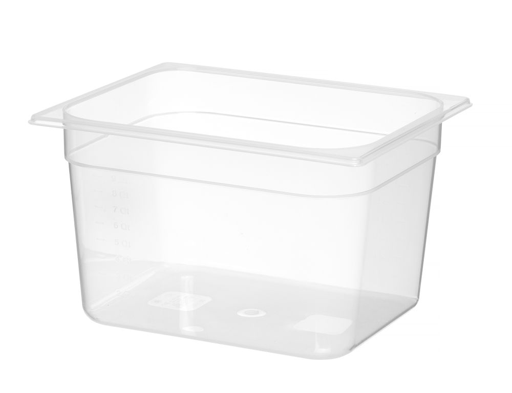 Bac Gastronorme 1/2, HENDI, Profi Line, GN 1/2, 6,5L, Transparent, 325x265x(H)100mm
