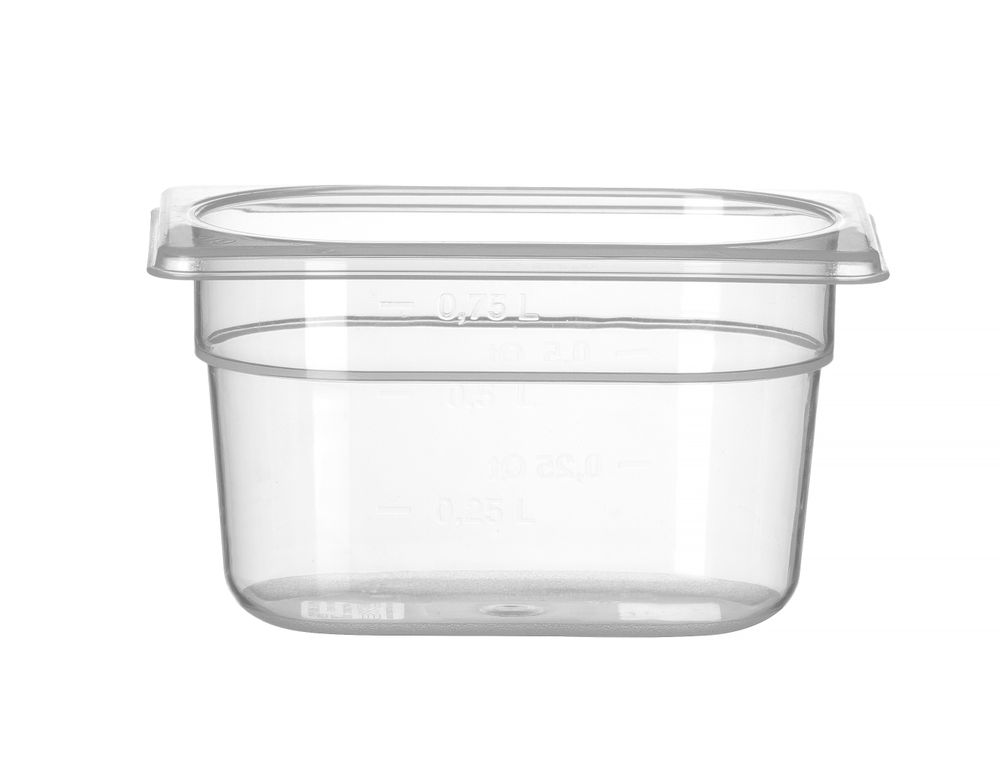 Bac Gastronorme 1/9, HENDI, Profi Line, 1,0, GN 1/9, 1L, Transparent, 176x108x(H)100mm