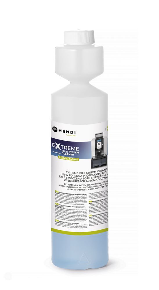 Extreme Milk System Cleaner New Formula, a professional milk frother liquid cleaner for automatic coffee machines., HENDI
