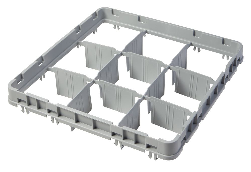 Full drop rack extender 500x500 mm grey, E1 model., Cambro, number of compartments: 9 (3x3)