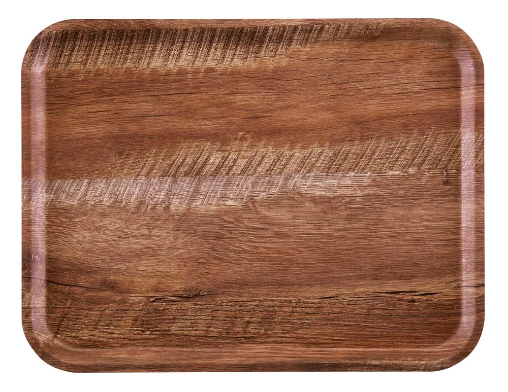 Capri serving tray., Cambro, brown oak, Wood, 370x530x(H)mm