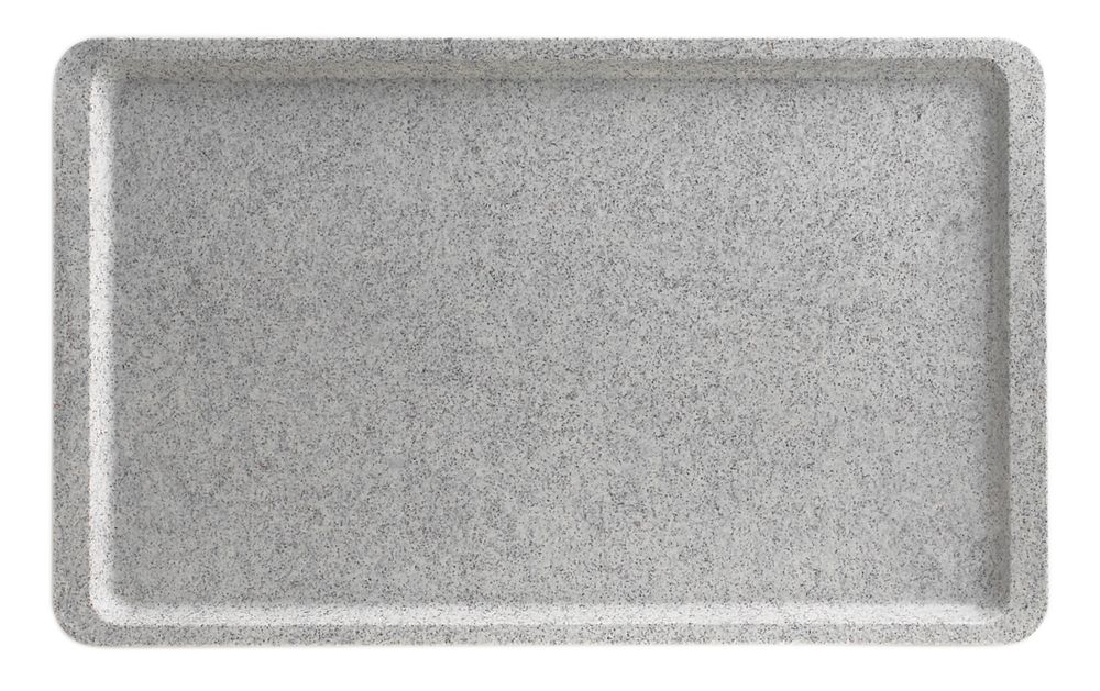 Versa polyester tray with flat rim, granite., Cambro, granite, GN 1/1