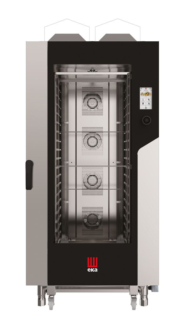 Convection-steam gas oven Touch Screen Gastro with cleaning system, 20x GN 1/1